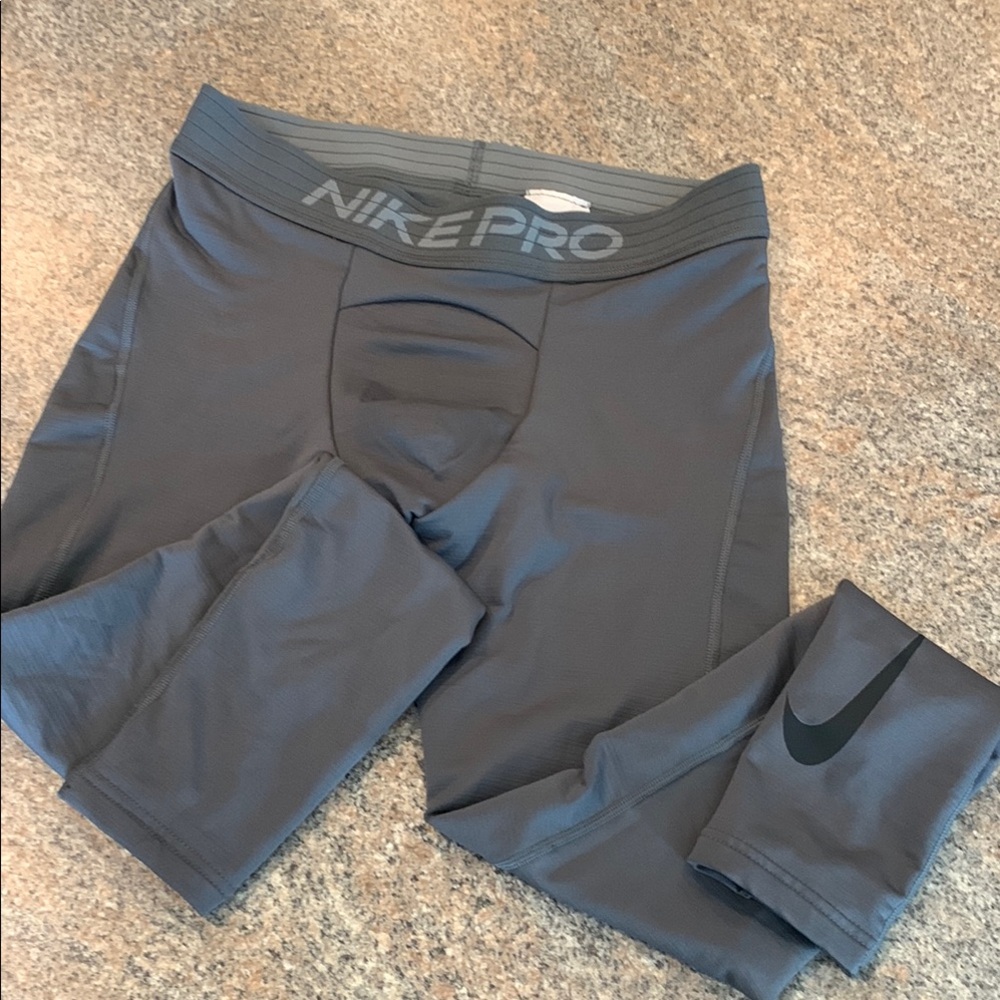 Nike Pro Gray Compression Pants